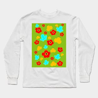 Bloom (Green Background) Long Sleeve T-Shirt